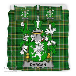 Irish Dargan or McDeargan Coat of Arms Family Crest Ireland Bedding Set Irish National Tartan Irish County Bedding Set Duvet Covers
