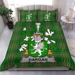 Irish Dargan or McDeargan Coat of Arms Family Crest Ireland Bedding Set Irish National Tartan Irish County Bedding Set Duvet Covers