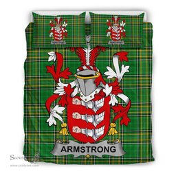 Irish Armstrong Coat of Arms Family Crest Ireland Bedding Set Irish National Tartan Irish County Bedding Set Duvet Covers