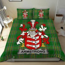 Irish Armstrong Coat of Arms Family Crest Ireland Bedding Set Irish National Tartan Irish County Bedding Set Duvet Covers