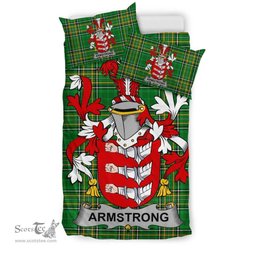 Irish Armstrong Coat of Arms Family Crest Ireland Bedding Set Irish National Tartan Irish County Bedding Set Duvet Covers