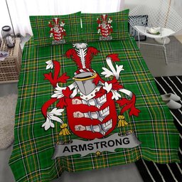 Irish Armstrong Coat of Arms Family Crest Ireland Bedding Set Irish National Tartan Irish County Bedding Set Duvet Covers