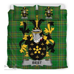 Irish Best Coat of Arms Family Crest Ireland Bedding Set Irish National Tartan Irish County Bedding Set Duvet Covers
