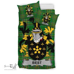 Irish Best Coat of Arms Family Crest Ireland Bedding Set Irish National Tartan Irish County Bedding Set Duvet Covers