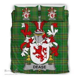 Irish Dease Coat of Arms Family Crest Ireland Bedding Set Irish National Tartan Irish County Bedding Set Duvet Covers