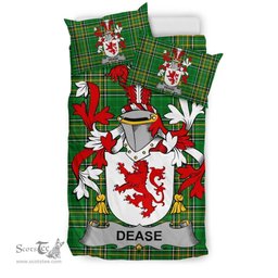 Irish Dease Coat of Arms Family Crest Ireland Bedding Set Irish National Tartan Irish County Bedding Set Duvet Covers