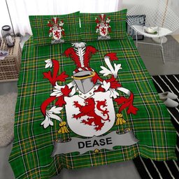 Irish Dease Coat of Arms Family Crest Ireland Bedding Set Irish National Tartan Irish County Bedding Set Duvet Covers