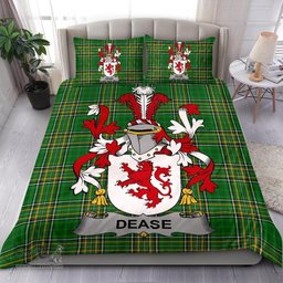 Irish Dease Coat of Arms Family Crest Ireland Bedding Set Irish National Tartan Irish County Bedding Set Duvet Covers