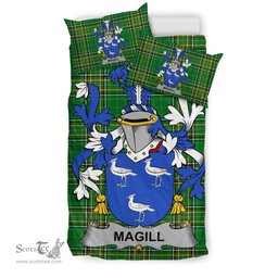 Irish Magill Coat of Arms Family Crest Ireland Bedding Set Irish National Tartan Irish County Bedding Set Duvet Covers