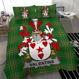 Irish Valentine Coat of Arms Family Crest Ireland Bedding Set Irish National Tartan Irish County Bedding Set Duvet Covers