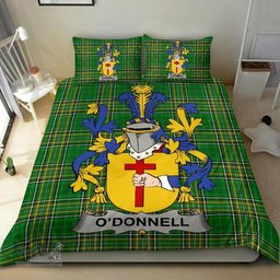 Irish Donnell or O'Donnell Coat of Arms Family Crest Ireland Bedding Set Irish National Tartan Irish County Bedding Set Duvet Covers