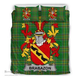 Irish Brabazon Coat of Arms Family Crest Ireland Bedding Set Irish National Tartan Irish County Bedding Set Duvet Covers