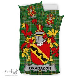Irish Brabazon Coat of Arms Family Crest Ireland Bedding Set Irish National Tartan Irish County Bedding Set Duvet Covers