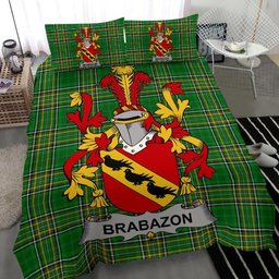 Irish Brabazon Coat of Arms Family Crest Ireland Bedding Set Irish National Tartan Irish County Bedding Set Duvet Covers