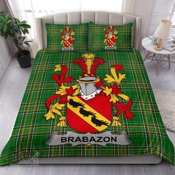 Irish Brabazon Coat of Arms Family Crest Ireland Bedding Set Irish National Tartan Irish County Bedding Set Duvet Covers