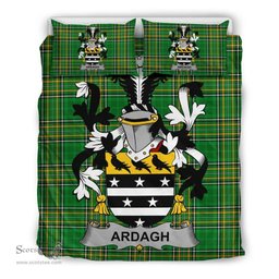 Irish Ardagh Coat of Arms Family Crest Ireland Bedding Set Irish National Tartan Irish County Bedding Set Duvet Covers