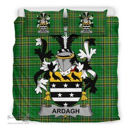 Irish Ardagh Coat of Arms Family Crest Ireland Bedding Set Irish National Tartan Irish County Bedding Set Duvet Covers