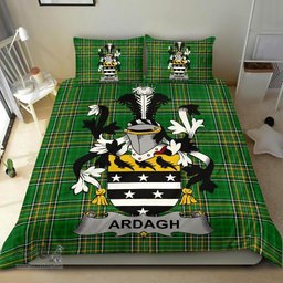 Irish Ardagh Coat of Arms Family Crest Ireland Bedding Set Irish National Tartan Irish County Bedding Set Duvet Covers