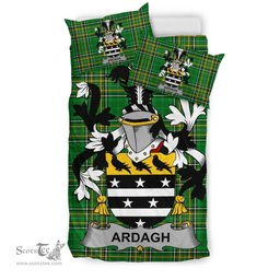 Irish Ardagh Coat of Arms Family Crest Ireland Bedding Set Irish National Tartan Irish County Bedding Set Duvet Covers