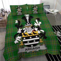 Irish Ardagh Coat of Arms Family Crest Ireland Bedding Set Irish National Tartan Irish County Bedding Set Duvet Covers