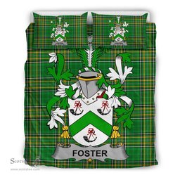 Irish Foster Coat of Arms Family Crest Ireland Bedding Set Irish National Tartan Irish County Bedding Set Duvet Covers