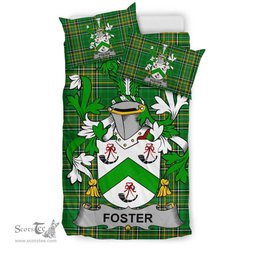 Irish Foster Coat of Arms Family Crest Ireland Bedding Set Irish National Tartan Irish County Bedding Set Duvet Covers