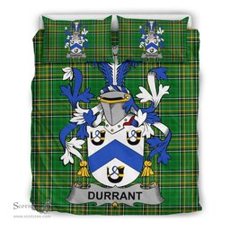 Irish Durrant Coat of Arms Family Crest Ireland Bedding Set Irish National Tartan Irish County Bedding Set Duvet Covers