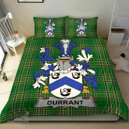 Irish Durrant Coat of Arms Family Crest Ireland Bedding Set Irish National Tartan Irish County Bedding Set Duvet Covers