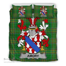 Irish Amory Coat of Arms Family Crest Ireland Bedding Set Irish National Tartan Irish County Bedding Set Duvet Covers
