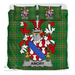 Irish Amory Coat of Arms Family Crest Ireland Bedding Set Irish National Tartan Irish County Bedding Set Duvet Covers
