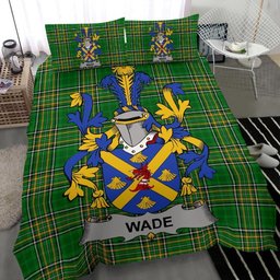 Irish Wade Coat of Arms Family Crest Ireland Bedding Set Irish National Tartan Irish County Bedding Set Duvet Covers