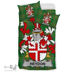 Irish Heydon Coat of Arms Family Crest Ireland Bedding Set Irish National Tartan Irish County Bedding Set Duvet Covers