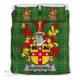 Irish Burrowes Coat of Arms Family Crest Ireland Bedding Set Irish National Tartan Irish County Bedding Set Duvet Covers