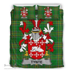 Irish Tynte Coat of Arms Family Crest Ireland Bedding Set Irish National Tartan Irish County Bedding Set Duvet Covers