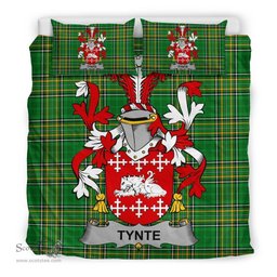 Irish Tynte Coat of Arms Family Crest Ireland Bedding Set Irish National Tartan Irish County Bedding Set Duvet Covers