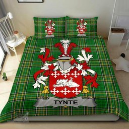Irish Tynte Coat of Arms Family Crest Ireland Bedding Set Irish National Tartan Irish County Bedding Set Duvet Covers