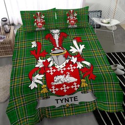 Irish Tynte Coat of Arms Family Crest Ireland Bedding Set Irish National Tartan Irish County Bedding Set Duvet Covers