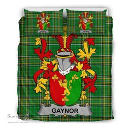 Irish Gaynor or McGaynor Coat of Arms Family Crest Ireland Bedding Set Irish National Tartan Irish County Bedding Set Duvet Covers