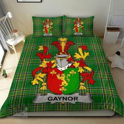 Irish Gaynor or McGaynor Coat of Arms Family Crest Ireland Bedding Set Irish National Tartan Irish County Bedding Set Duvet Covers