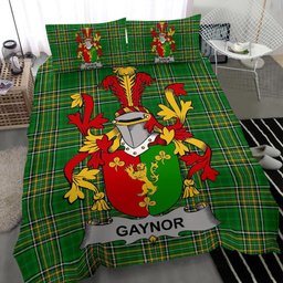 Irish Gaynor or McGaynor Coat of Arms Family Crest Ireland Bedding Set Irish National Tartan Irish County Bedding Set Duvet Covers