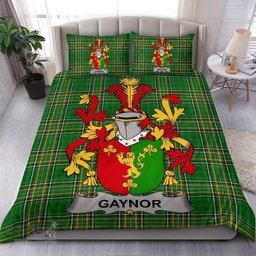 Irish Gaynor or McGaynor Coat of Arms Family Crest Ireland Bedding Set Irish National Tartan Irish County Bedding Set Duvet Covers