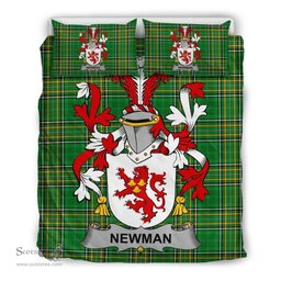 Irish Newman Coat of Arms Family Crest Ireland Bedding Set Irish National Tartan Irish County Bedding Set Duvet Covers