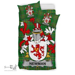 Irish Newman Coat of Arms Family Crest Ireland Bedding Set Irish National Tartan Irish County Bedding Set Duvet Covers