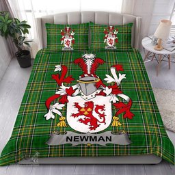 Irish Newman Coat of Arms Family Crest Ireland Bedding Set Irish National Tartan Irish County Bedding Set Duvet Covers