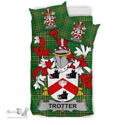 Irish Trotter Coat of Arms Family Crest Ireland Bedding Set Irish National Tartan Irish County Bedding Set Duvet Covers