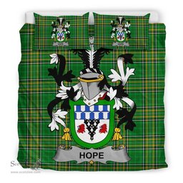 Irish Hope Coat of Arms Family Crest Ireland Bedding Set Irish National Tartan Irish County Bedding Set Duvet Covers