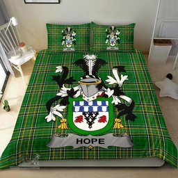 Irish Hope Coat of Arms Family Crest Ireland Bedding Set Irish National Tartan Irish County Bedding Set Duvet Covers