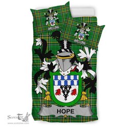 Irish Hope Coat of Arms Family Crest Ireland Bedding Set Irish National Tartan Irish County Bedding Set Duvet Covers