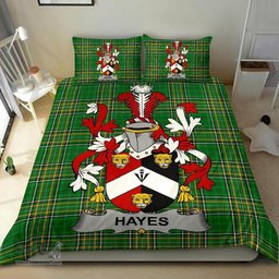 Irish Hayes Coat of Arms Family Crest Ireland Bedding Set Irish National Tartan Irish County Bedding Set Duvet Covers