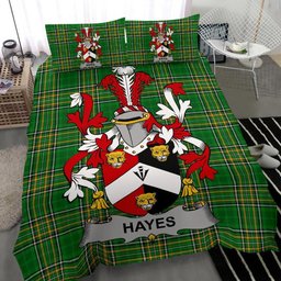 Irish Hayes Coat of Arms Family Crest Ireland Bedding Set Irish National Tartan Irish County Bedding Set Duvet Covers